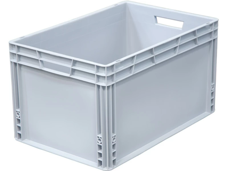 Ящик 600х400х320 сплошной, усиленное дно, цв. серый купить в Ростове-на-Дону