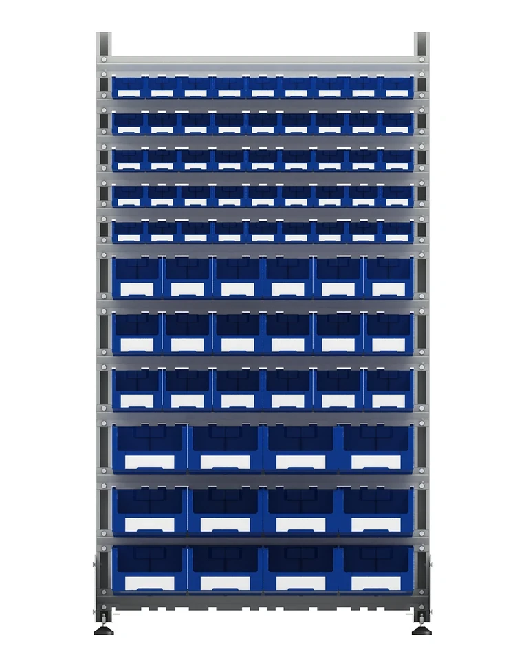 Стеллаж для пластиковых лотков SORTEX односторонний 1800x1000x450.06 купить в Ростове-на-Дону Стеллаж для пластиковых лотков SORTEX односторонний 1800x1000x450.06 купить в Ростове-на-Дону