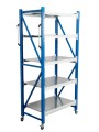 Стеллаж мобильный БиКом СТ-4 200x210x80 5 полок