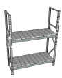 Стеллаж грузовой СГР 2000x2100x1000 2 полки (металл) Стеллаж грузовой СГР 2000x2100x1000 2 полки (металл)