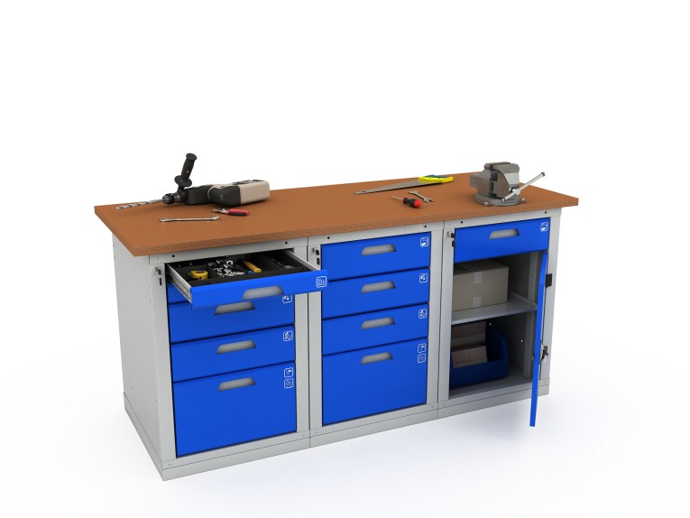 Верстак трехтумбовый WOKER PRO 3542.1800 купить в Ростове-на-Дону Верстак трехтумбовый WOKER PRO 3542.1800 купить в Ростове-на-Дону