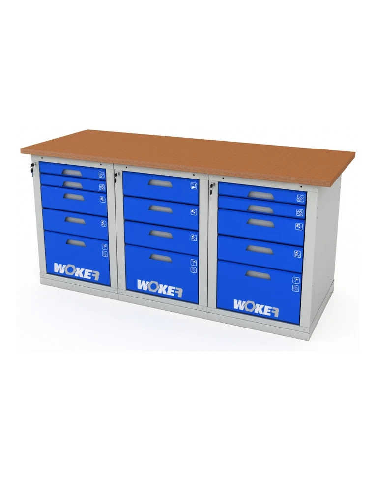 Верстак трехтумбовый WOKER PRO 3545.1800 купить в Ростове-на-Дону